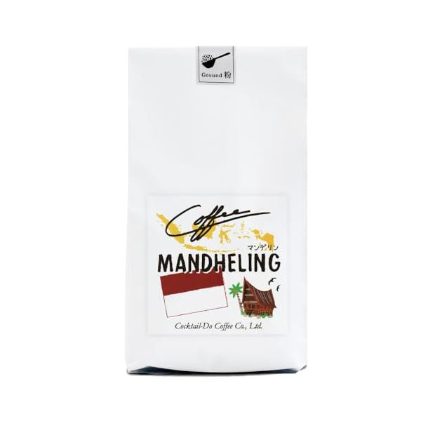 コクテール堂 コーヒー豆 粉  マンデリン 粉 180g 深煎り
