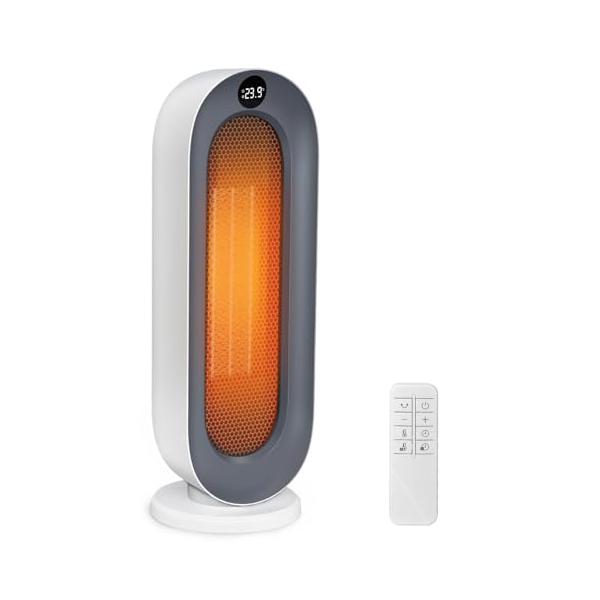『2027冬新型』セラミックヒーター ECO知能恒温 節電対策 セラミックファンヒーター 暖房器具 省エネ 電気 首振り 3段階温度調整