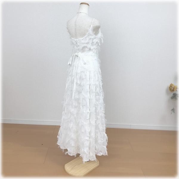 ウェディングドレス 二次会 白 ミモレ丈 アンクル丈 フェザーモチーフ ウエディングドレス Weddingdress 花嫁ドレス Gcd Gcd グレースシトラスys 通販 Yahoo ショッピング