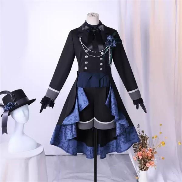 DJ.MIMO 黒執事　緑の魔女編　シエル　コスプレ　衣装 黒執事 緑の魔女編 シエル ファントムハイヴ 黒バラ 黒いバラ コスプレ