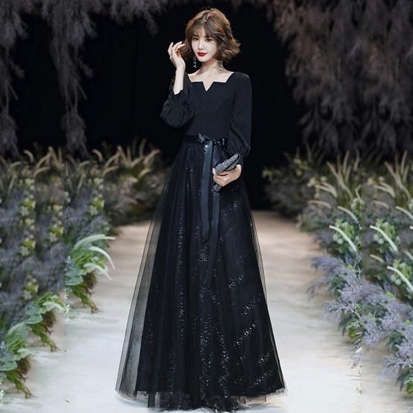 日本製 結婚式 演奏会 ロングドレス パーティードレス 発表会 ピアノ 大人 ドレス 袖あり 5分袖 選べる着丈 ワンピース 袖あり 5分袖 母親 結婚式 ドレス 同窓会 成人式 下着 靴下 部屋着