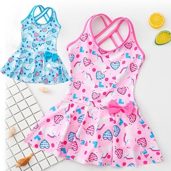 キッズ 水着 女の子 ワンピース水着 ジュニア水着 子供用水着 子供服 フリル水着 オールインワン キュート かわいい 可愛さ満載 スイムウェア こども 女児 Df011x1 グレースショップ 通販 Yahoo ショッピング