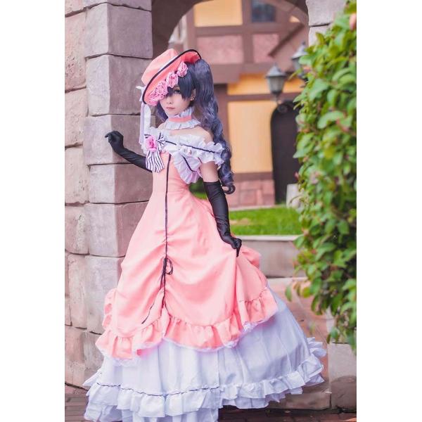 黒執事 シエル 駒鳥 ドレス＋ウィッグ＋ワイヤーパニエ コスプレ 衣装