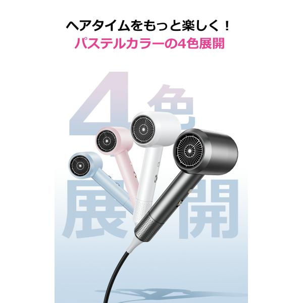 �h���C���[ �啗�� 1500W ���� �w�A�h���C���[ 3�����Z�x�}�C�i�X�C�I�� �������P�E�Ód�C�h�~ �h���C���[ �啗�� ��M�� 3�i�K���� �ᑛ�� �ߔM�ی� �m�Y���E�� ���i�摜3