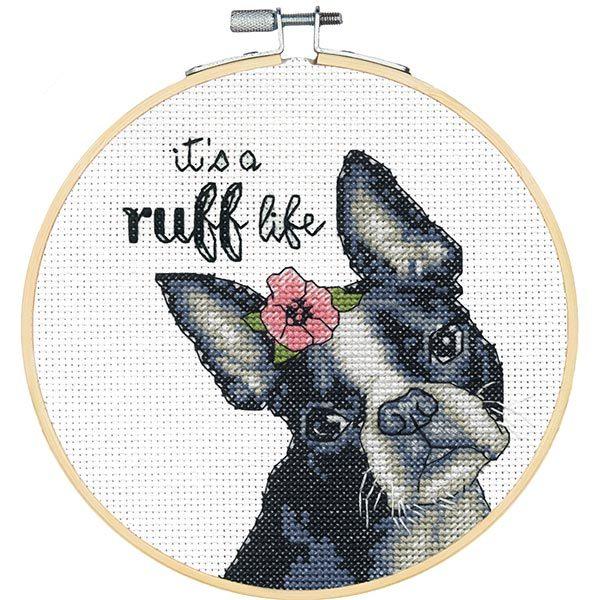 ディメンションズ Dimensions クロスステッチ 刺繍キット Ruff Lif 14ct 刺繍枠付 犬 フレンチブルドッグ Em Dk グレイスワーク ヤフー店 通販 Yahoo ショッピング