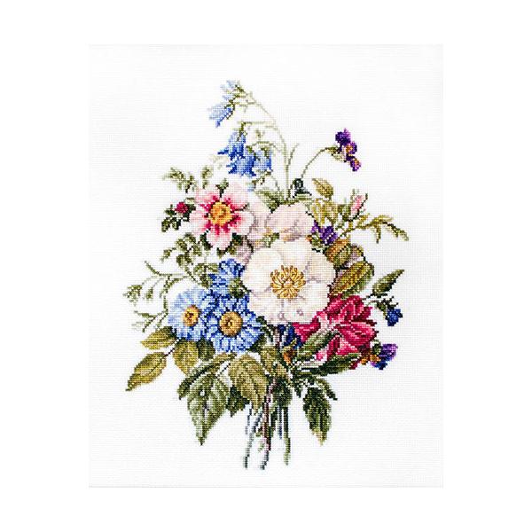 ルーカス Luca-S クロスステッチ刺繍キット 夏の花のブーケ 16ct 花
