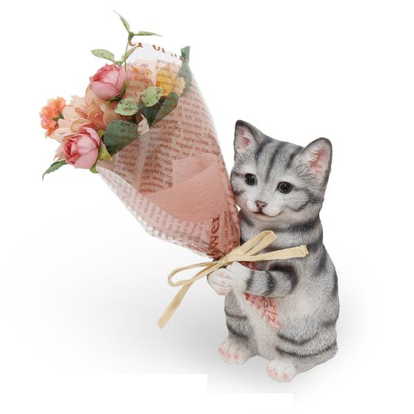 [プレゼントギフト] 丸和貿易 CT ミニョンブーケ アメリカンショート ヘアー ねこ ギフト 誕生日 プレゼント アートフラワー