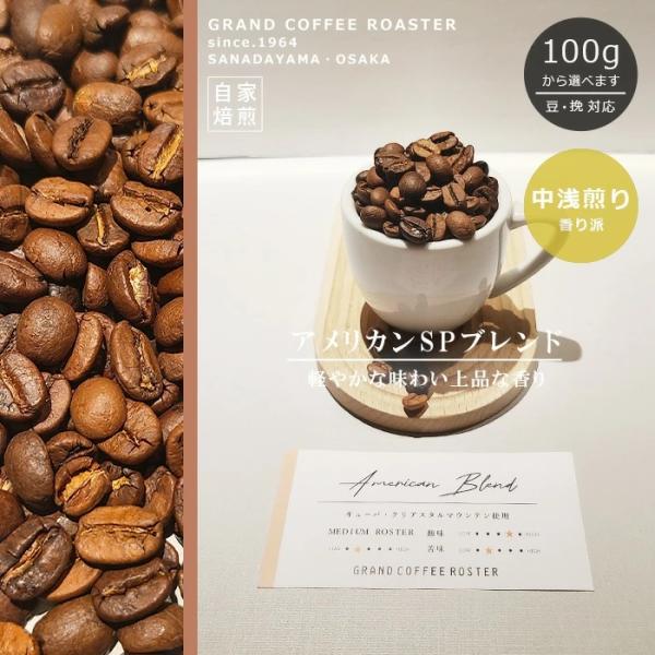 アメリカンSPブレンド  200g 自家焙煎コーヒー 浅煎り