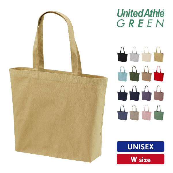 キャンバス トートバッグ Wサイズ 横長 綿 布 無地 United Athle ユナイテッドアスレ 1460-01