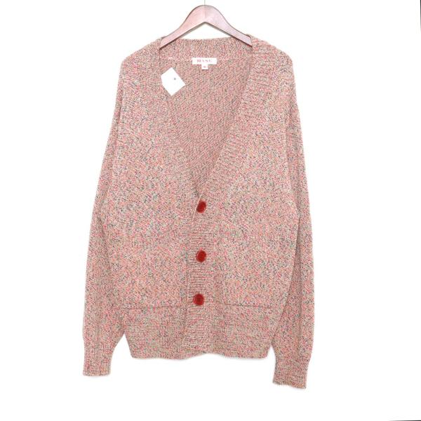エムエーエスユー MASU 22SS MELANGE LOOSE CARDIGAN ピンク サイズ46