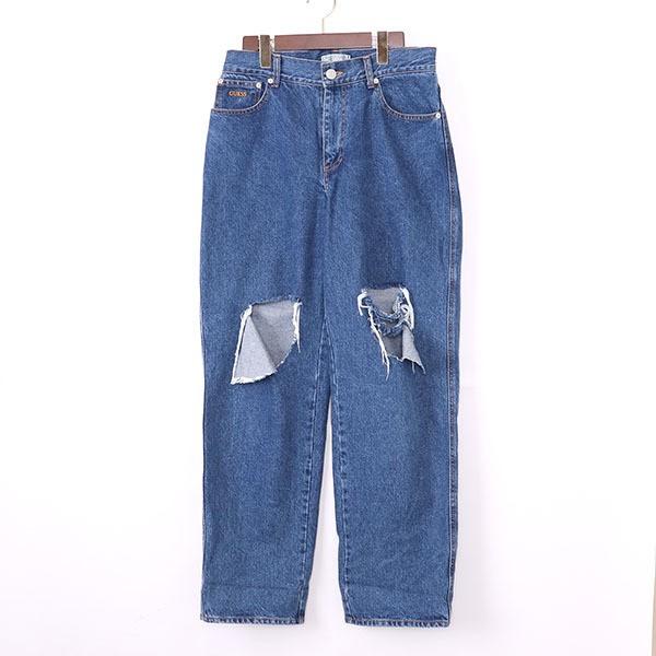 GUESS GREEN LABEL クラッシュ ワイド デニムパンツ サイズ30 
