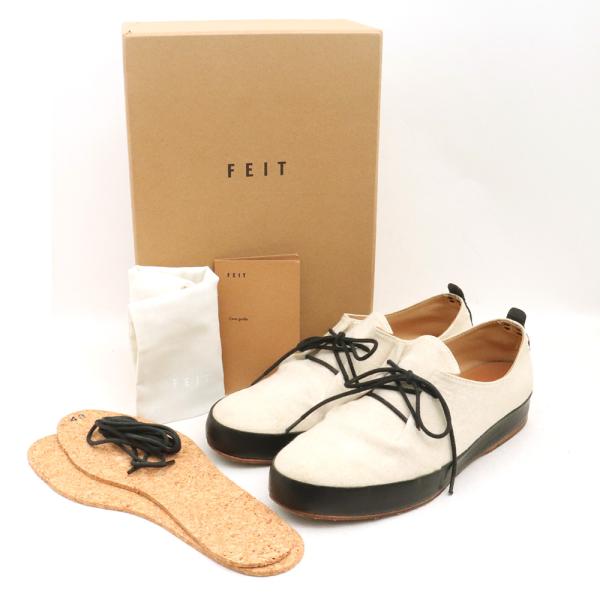 サイズ43 TOOGOOD × FEIT 19SS ARTISTCANVAS ROW シューズ ホワイト 