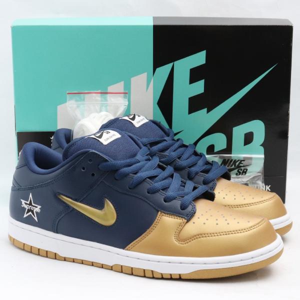 未使用 28.5cm NIKE SB × SUPREME Dunk Low OG QS Metall...