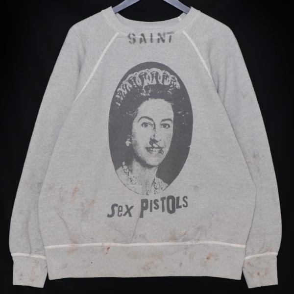 トップス SAINT MICHAEL SP_CREW SWT QUEEN GRAY L SAINT MICHAEL/SP_CREW SWT/QUEEN/GRAY