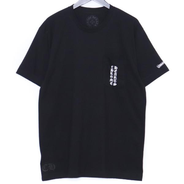 未使用 CHROME HEARTS スクロールラベルプリントTシャツ 東京限定 L