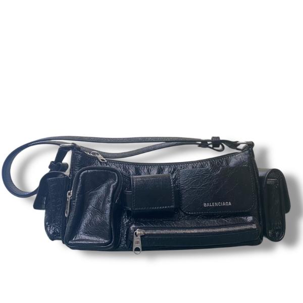 BALENCIAGA Super Busy leather Multi pocket Shoulder Bag