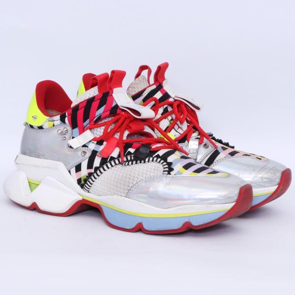 クリスチャンルブタン Christian Louboutin　レッドランナー　白 美品】 クリスチャンルブタン スニーカー レッドランナー