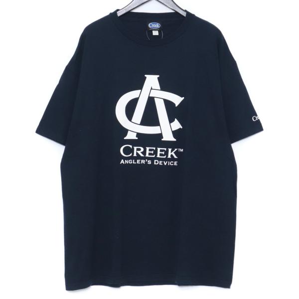 CREEK ロゴTシャツ サイズ2XL ネイビー クリーク 半袖カットソー logo