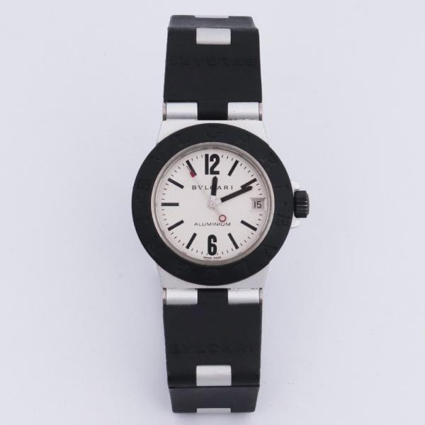 BVLGARI アルミニウム デイト クォーツ ボーイズ 腕時計 ブラック