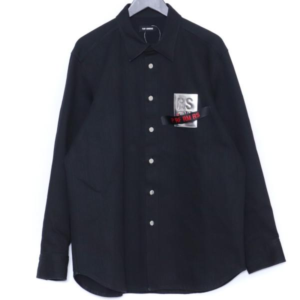 ラフシモンズ 20SS スリムフィットデニムシャツ サイズM メンズ【AFA8】