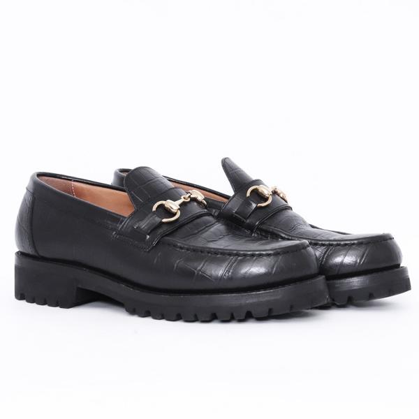 cootie Raza Bit Loafer クロコダイル シューズ COOTIE / Raza Bit Loafer (Crocodile) -Black-