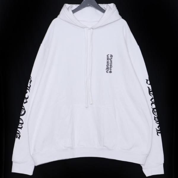 未使用 CHROME HEARTS フロントアームロゴプルオーバーパーカー XXL