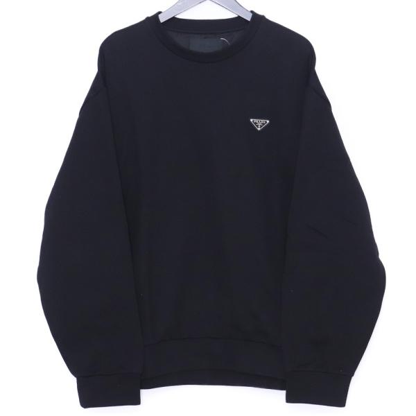 PRADA トライアングルロゴ テクニカルコットン スウェットシャツ M