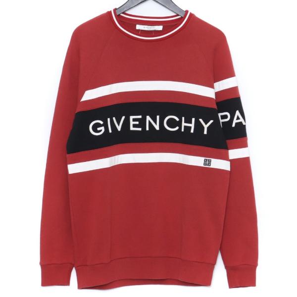 GIVENCHY ロゴ刺繍クルーネックスウェットトレーナー XSサイズ GIVENCHY ロゴ刺繍クルーネックスウェットトレーナー XSサイズ