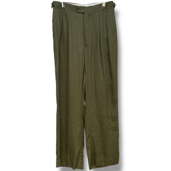 NEAT スラックス パンツ サイズ46 カーキ オリーブ ニート : GRAIZ
