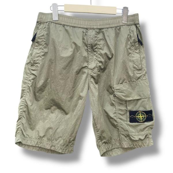 STONE ISLAND 19SS NYLON METAL RIPSTOP H/PANTS W32 グリーン系