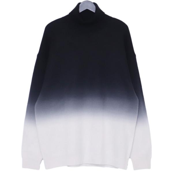 GRAPHPAPER Gradient Dyed Wool Hight Neck Knit サイズ1 ブラック