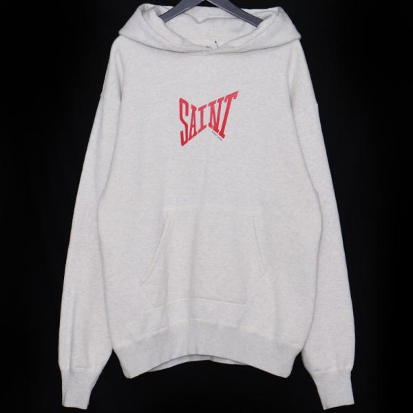 SAINT MICHAEL HOODIE LOGO Lサイズ グレー SM-A21-0000-033 セント
