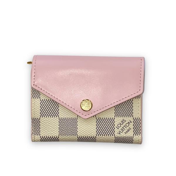 LOUIS VUITTON ダミエ 三つ折り財布　ゾエ オードローズ　アズール LOUIS VUITTON 三つ折り財布 小銭入れ付き ダミエ・アズール