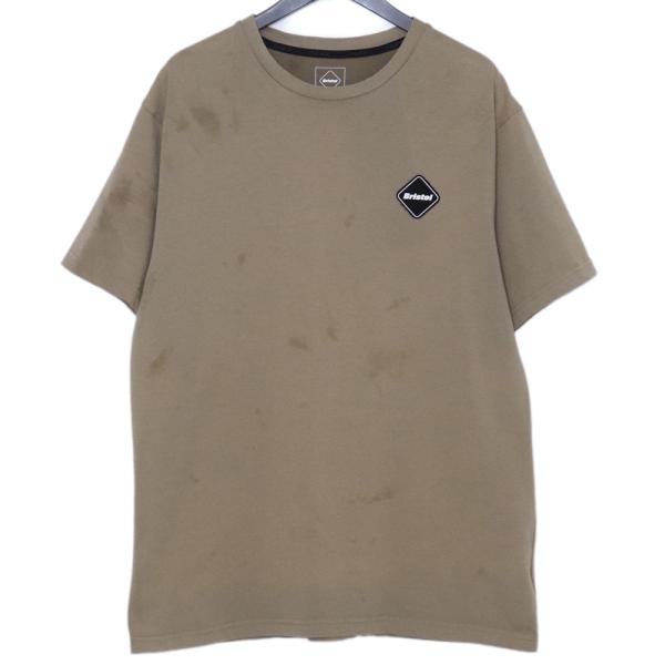 F.C.REAL BRISTOL 50 LETTERED EMBLEM TEE XLサイズ カーキ FCRB