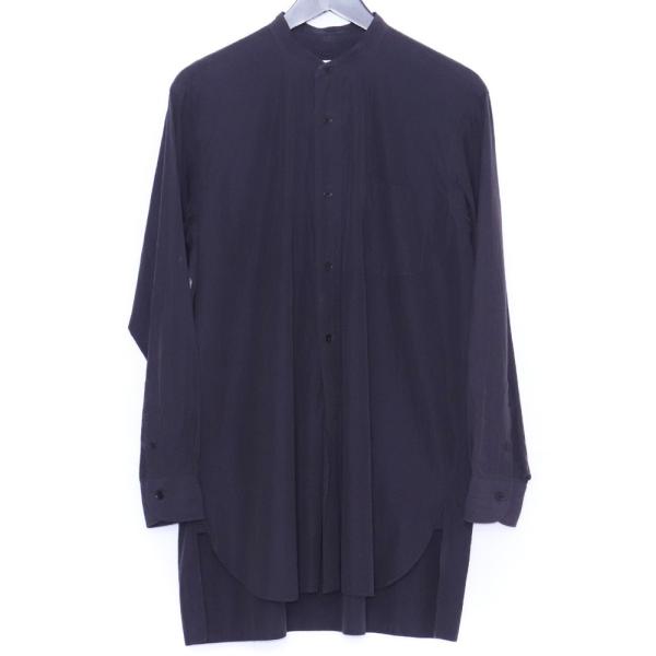 COMOLI バンドカラー 長袖シャツ サイズ不明 ネイビー R01-02002