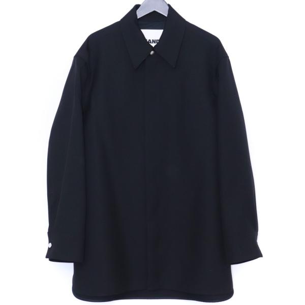 JIL SANDER ブラックウールジャケット サイズ46 J21BN0125 J40001 ジル