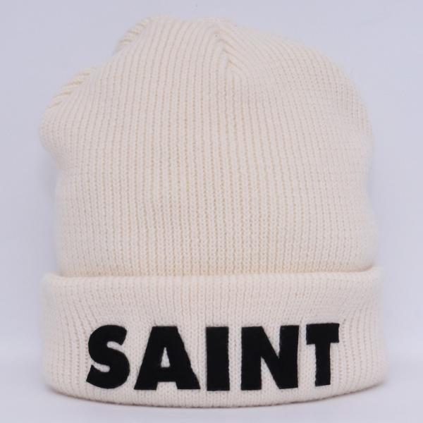 SAINT MICHAEL KNIT CAP ホワイト SM-A23-0000-049 セントマイケル