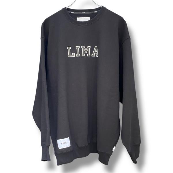 WTAPS 24AW ACADEMY SWEATER サイズ03 ブラック 242ATDT-CSM18 ダブル
