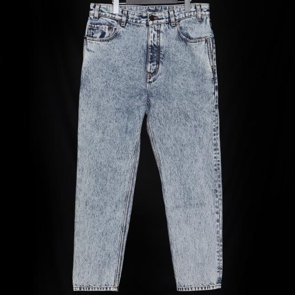 SAINT LAURENT ウォッシュド加工ケミカルデニムパンツ サイズ27