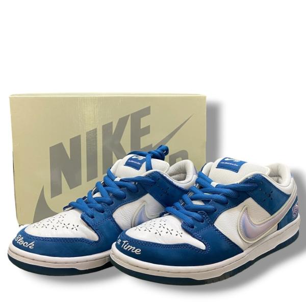 27cm NIKE SB × BORN × RAISED DUNK LOW PRO QS One Block At a Time スニーカー ブルー FN7819-400 ナイキ ダンク ロー プロ QS ワンブロックアットアタイム