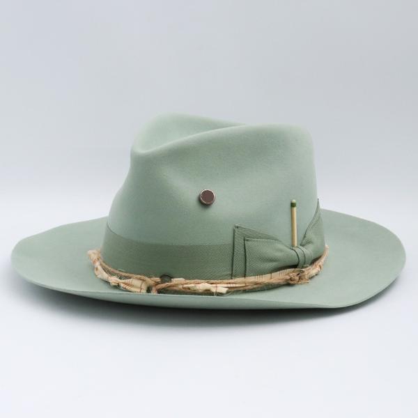 Nick Fouquet バケットハット ニックフーケ 未使用タグ付き NICK FOUQUET DOUBLE ELEVEN HAT サイズ7 1/8 グリーン