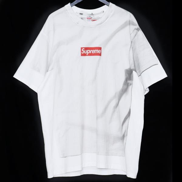 SUPREME × MM6 Maison Margiela Box Logo Tee XLサイズ ホワイト
