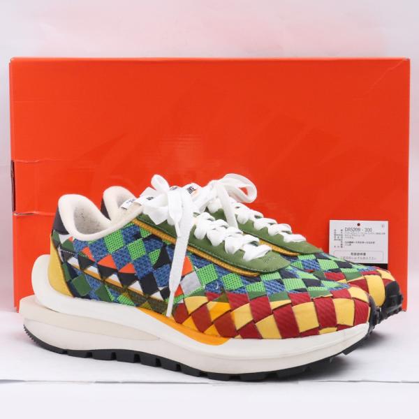 27.5cm NIKE × SACAI JEAN-PAUL GAULTIER Air Woven VaporWaffle Green  
