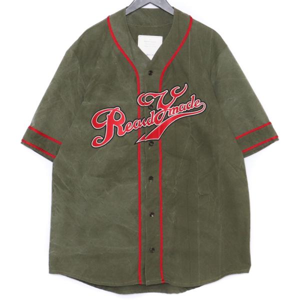 READYMADE BASE BALL SHIRT サイズ2 カーキ RE-C0-KH-00-00-76 レディ