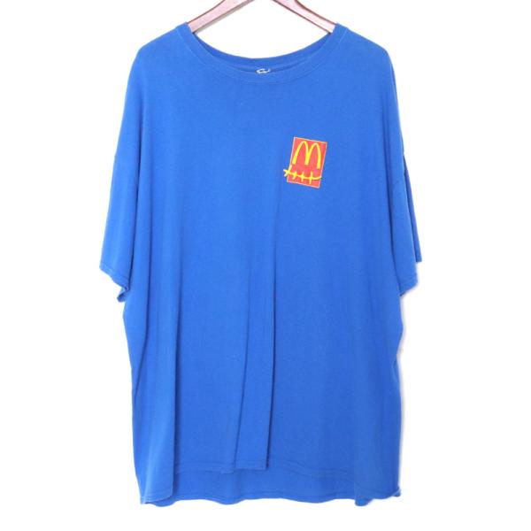 CACTUS JACK × MCDONALD'S プリントTシャツ XXLサイズ ブルー カクタス 