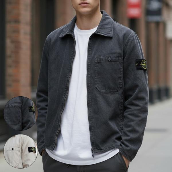 STONE ISLAND（ストーン アイランド） メンズ ジップアップオーバー