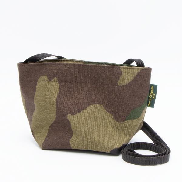 エルベ・シャプリエ Herve Chapelier  カモフラージュ柄 ミニショルダー  ショルダーバッグ 中古 Herve Chapelier（エルベシャプリエ） ショルダーバッグ