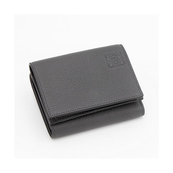 2022年春夏新作】 ロエベ LOEWE 3つ折り財布 アンスラサイト TRIFOLD 2022年春夏新作】 ロエベ LOEWE 3つ折り財布 アンスラサイト TRIFOLD