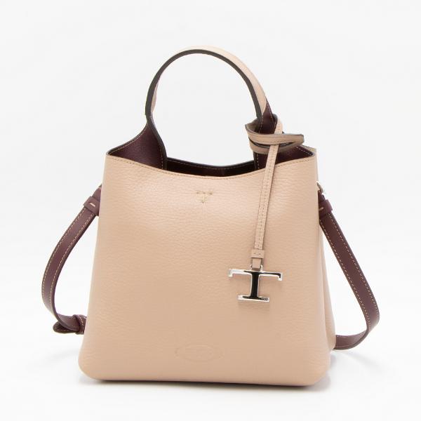 TOD'S トッズ トートバッグ(2WAY仕様) ミニ ピンクベージュ TOD'S トッズ トートバッグ(2WAY仕様) ミニ ピンクベージュ