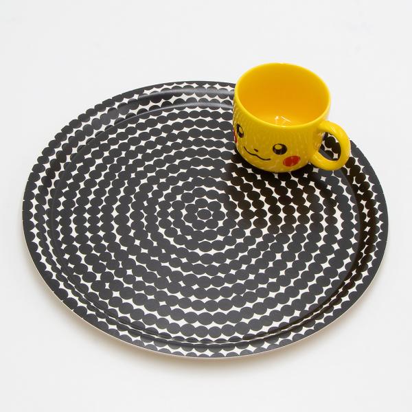 マリメッコ ウニッコ トレイ 43x33 大 レア 黒 お盆 北欧 スウェーデン marimekko（マリメッコ） トレイ Rasymatto plywood tray 31cm